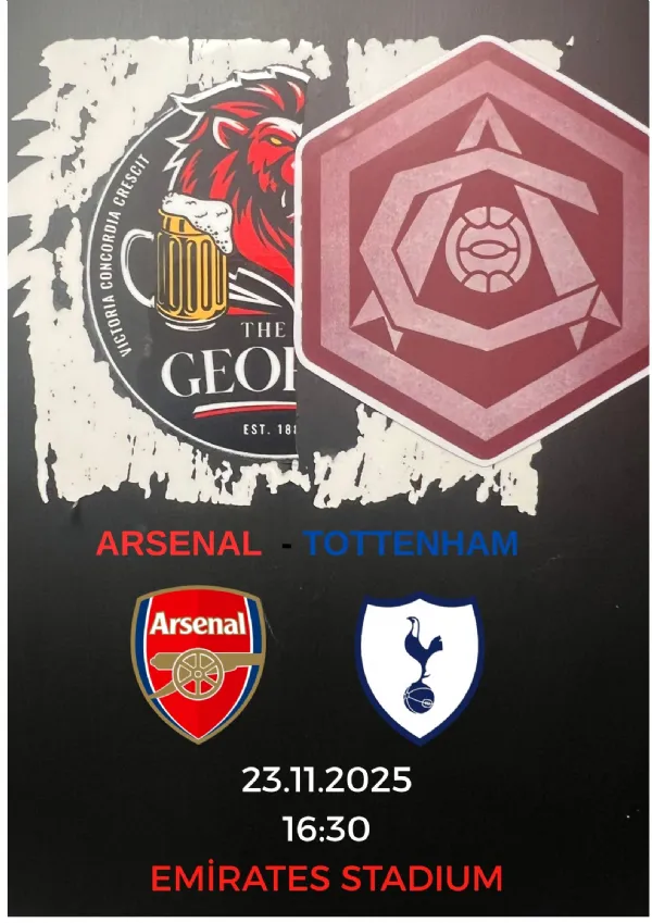 Arsenal vs Tottenham: Full Match Analysis and Match Day at The George Pub